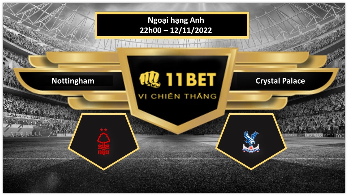 11BET Tip bóng đá    Nottingham vs Crystal Palace , hôm nay 12/11/2022