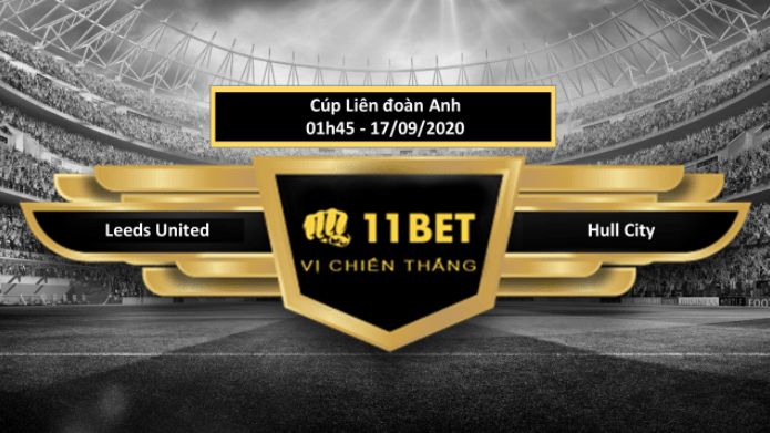 11BET Tip bóng đá Leeds United vs Hull City  , hôm nay 17/09/2020