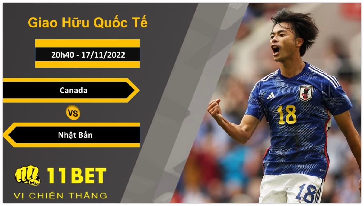 11BET Soi kèo Canada vs Nhật Bản, 20h40, 17/11/2022