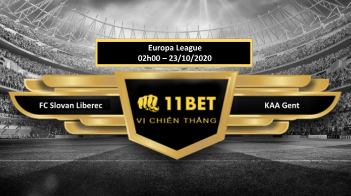 11BET Tip bóng đá FC Slovan Liberec vs KAA Gent , hôm nay 23/10/2020