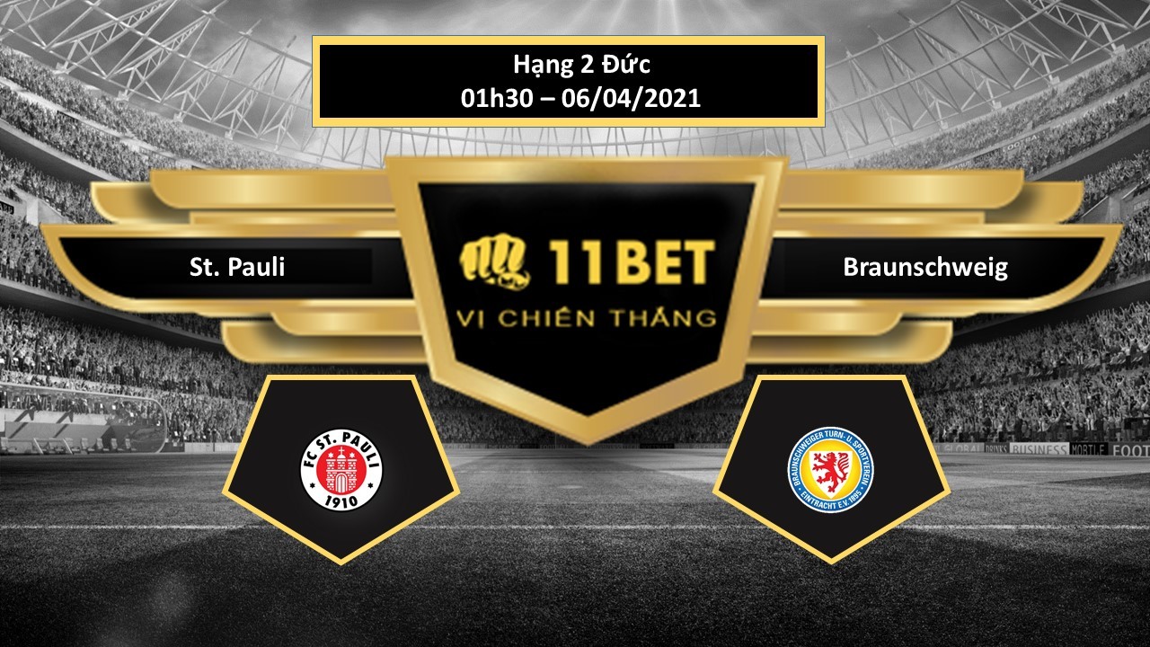 11BET Tip bóng đá St. Pauli vs Eintracht Braunschweig , hôm nay 06/04/2021