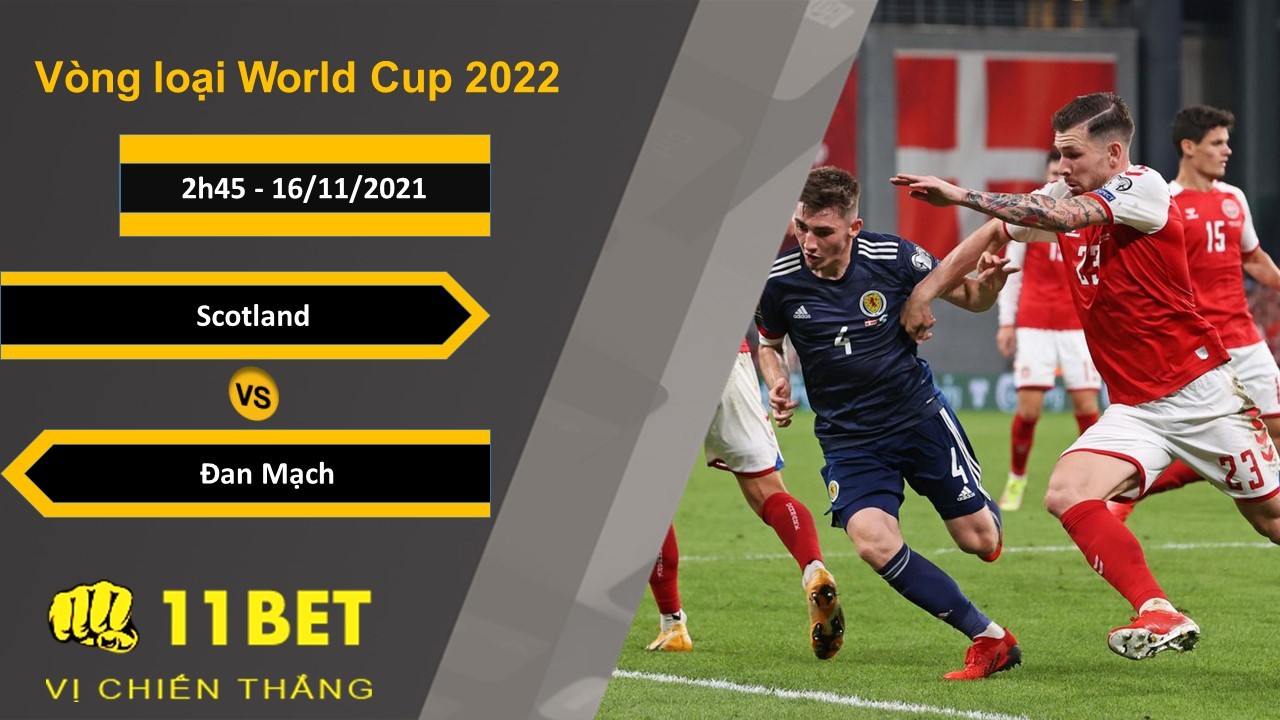 11BET Soi kèo Scotland vs Đan Mạch, 2h45, 16/11/2021
